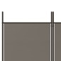 Divisorio a 4 Pannelli Antracite 200x200 cm Tessuto Divisorio a 4 Pannelli Antracite 200x200 cm Tessuto