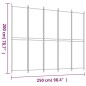 Divisorio a 5 Pannelli Antracite 250x200 cm Tessuto Divisorio a 5 Pannelli Antracite 250x200 cm Tessuto