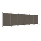vidaXL Divisorio a 6 Pannelli Antracite 520x180 cm Tessuto vidaXL Divisorio a 6 Pannelli Antracite 520x180 cm Tessuto