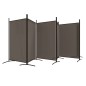 vidaXL Divisorio a 6 Pannelli Antracite 520x180 cm Tessuto vidaXL Divisorio a 6 Pannelli Antracite 520x180 cm Tessuto
