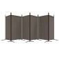 vidaXL Divisorio a 6 Pannelli Antracite 520x180 cm Tessuto vidaXL Divisorio a 6 Pannelli Antracite 520x180 cm Tessuto