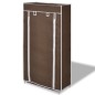 Scarpiera in Tessuto Richiudibile 58 x 28 x 106 cm Marrone Scarpiera in Tessuto Richiudibile 58 x 28 x 106 cm Marrone