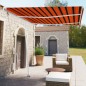 Tenda da Sole Automatica Autoportante 350x250cm Arancio Marrone Tenda da Sole Automatica Autoportante 350x250cm Arancio Marrone