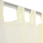 Tenda Trasparente Colore Crema 140 x 225 cm 2 pezzi Tenda Trasparente Colore Crema 140 x 225 cm 2 pezzi