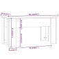 Tavolino da Salotto Bianco 101x49x52 cm in Legno Multistrato Tavolino da Salotto Bianco 101x49x52 cm in Legno Multistrato