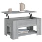 Tavolino da Salotto Grigio Sonoma 79x49x41 cm Legno Multistrato