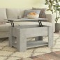 Tavolino da Salotto Grigio Cemento 79x49x41cm Legno Multistrato Tavolino da Salotto Grigio Cemento 79x49x41cm Legno Multistrato
