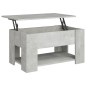 Tavolino da Salotto Grigio Cemento 79x49x41cm Legno Multistrato Tavolino da Salotto Grigio Cemento 79x49x41cm Legno Multistrato