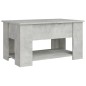 Tavolino da Salotto Grigio Cemento 79x49x41cm Legno Multistrato Tavolino da Salotto Grigio Cemento 79x49x41cm Legno Multistrato