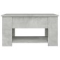Tavolino da Salotto Grigio Cemento 79x49x41cm Legno Multistrato Tavolino da Salotto Grigio Cemento 79x49x41cm Legno Multistrato