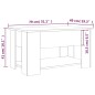 Tavolino da Salotto Grigio Cemento 79x49x41cm Legno Multistrato Tavolino da Salotto Grigio Cemento 79x49x41cm Legno Multistrato