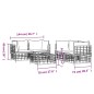 Set Divani da Giardino 5 pz con Cuscini Antracite in Polyrattan Set Divani da Giardino 5 pz con Cuscini Antracite in Polyrattan