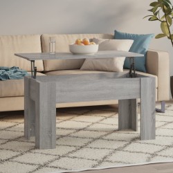 Tavolino da Salotto Grigio Sonoma 101x49x52cm Legno Multistrato