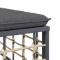 Set Divani da Giardino 6 pz con Cuscini Antracite in Polyrattan Set Divani da Giardino 6 pz con Cuscini Antracite in Polyrattan
