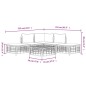 Set Divani da Giardino 6 pz con Cuscini Antracite in Polyrattan Set Divani da Giardino 6 pz con Cuscini Antracite in Polyrattan