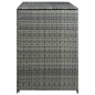 vidaXL Copribidone Rifiuti Doppio in Polyrattan Antracite 148x77x111cm vidaXL Copribidone Rifiuti Doppio in Polyrattan Antracite 148x77x111cm