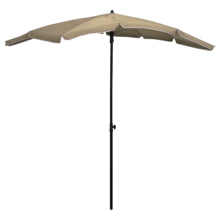 vidaXL Ombrellone da Giardino con Palo 200x130 cm Tortora