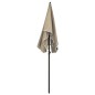 vidaXL Ombrellone da Giardino con Palo 200x130 cm Tortora vidaXL Ombrellone da Giardino con Palo 200x130 cm Tortora