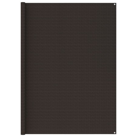 Tappeto da Tenda 250x250 cm Marrone