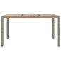 Tavolo Giardino Piano Legno Grigio Polyrattan e Massello Acacia