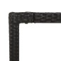 Tavolo da Giardino Piano in Vetro Nero 190x90x75 cm Polyrattan Tavolo da Giardino Piano in Vetro Nero 190x90x75 cm Polyrattan