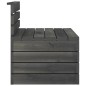 Set Divani da Giardino su Pallet 2pz Pino Massello Grigio Scuro Set Divani da Giardino su Pallet 2pz Pino Massello Grigio Scuro