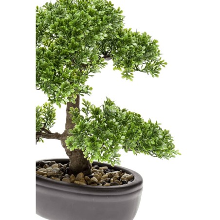 Emerald Ficus Artificiale Mini Bonsai Verde 32 cm 420002