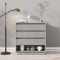 Credenza Grigio Cemento 70x41x75 cm in Truciolato Credenza Grigio Cemento 70x41x75 cm in Truciolato