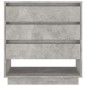 Credenza Grigio Cemento 70x41x75 cm in Truciolato Credenza Grigio Cemento 70x41x75 cm in Truciolato