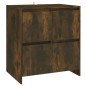 Credenza Rovere Fumo 70x41x75 cm in Truciolato