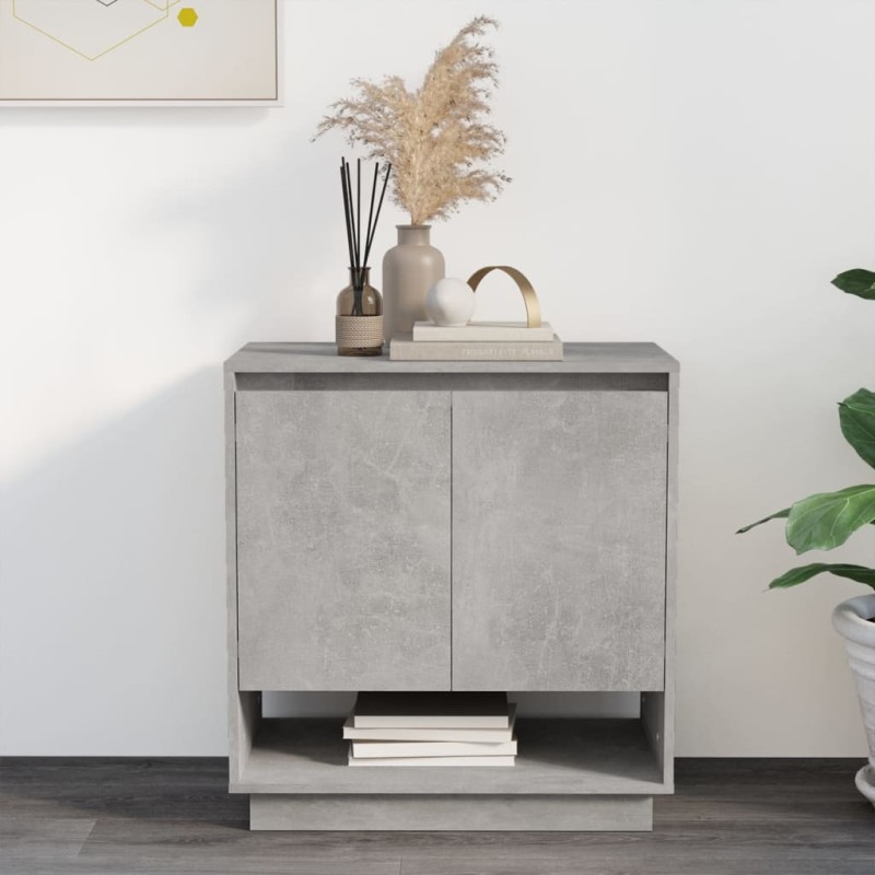 Credenza Grigio Cemento 70x41x75 cm in Truciolato Credenza Grigio Cemento 70x41x75 cm in Truciolato
