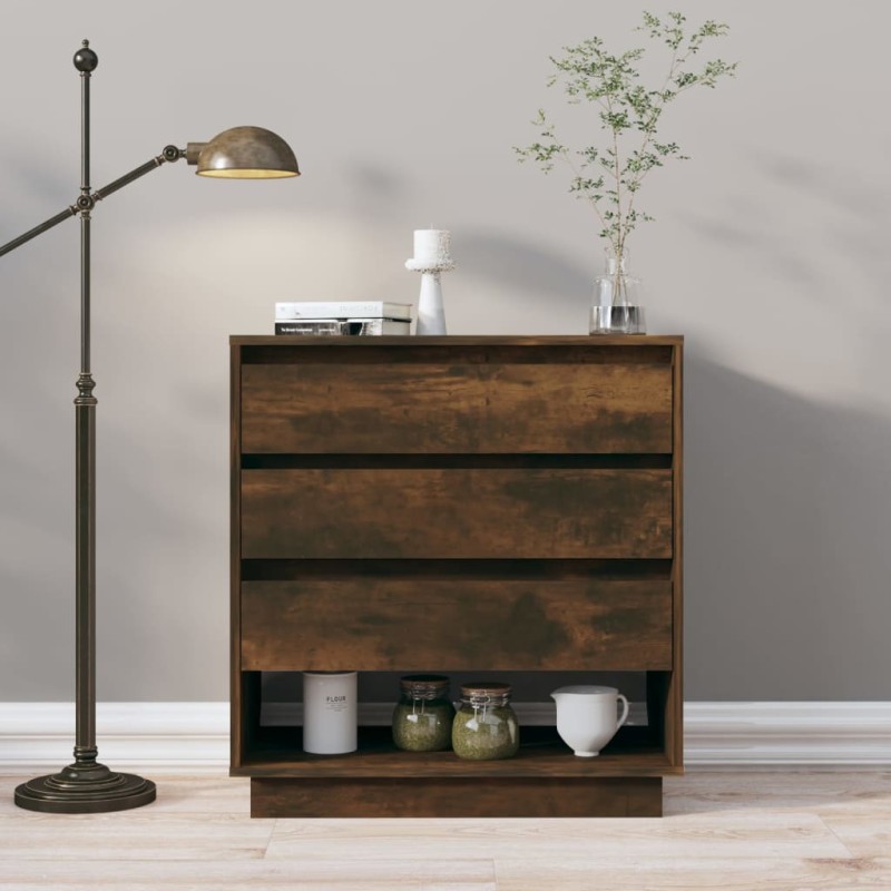 Credenza Rovere Fumo 70x41x75 cm in Truciolato Credenza Rovere Fumo 70x41x75 cm in Truciolato