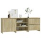 Credenze 3 pz Rovere Sonoma in Legno Multistrato Credenze 3 pz Rovere Sonoma in Legno Multistrato