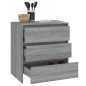 Credenza Grigio Sonoma 70x41x75 cm in Truciolato Credenza Grigio Sonoma 70x41x75 cm in Truciolato