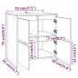 Credenza Rovere Marrone 70x41x75 cm in Truciolato Credenza Rovere Marrone 70x41x75 cm in Truciolato