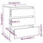 Credenze 2 pz Grigio Cemento in Legno Multistrato Credenze 2 pz Grigio Cemento in Legno Multistrato