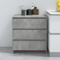 Credenza Grigio Cemento 70x41x75 cm in Truciolato Credenza Grigio Cemento 70x41x75 cm in Truciolato