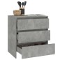 Credenza Grigio Cemento 70x41x75 cm in Truciolato Credenza Grigio Cemento 70x41x75 cm in Truciolato