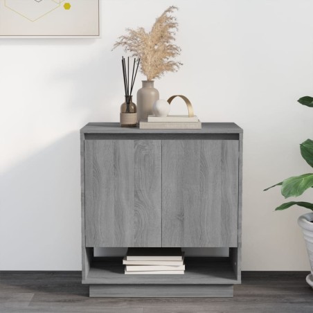 Credenza Grigio Sonoma 70x41x75 cm in Truciolato