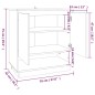 Credenza Grigio Sonoma 70x41x75 cm in Truciolato Credenza Grigio Sonoma 70x41x75 cm in Truciolato