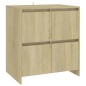 Credenze 2 pz Rovere Sonoma in Legno Multistrato Credenze 2 pz Rovere Sonoma in Legno Multistrato