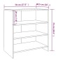 Credenze 2 pz Rovere Sonoma in Legno Multistrato Credenze 2 pz Rovere Sonoma in Legno Multistrato