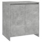 Credenze 3 pz Grigio Cemento in Legno Multistrato Credenze 3 pz Grigio Cemento in Legno Multistrato