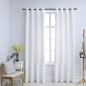 Tende Oscuranti con Anelli in Metallo 2 pz Avorio 140x175cm Tende Oscuranti con Anelli in Metallo 2 pz Avorio 140x175cm