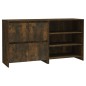 Credenze 2 pz Rovere Fumo in Legno Multistrato Credenze 2 pz Rovere Fumo in Legno Multistrato