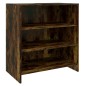 Credenze 2 pz Rovere Fumo in Legno Multistrato Credenze 2 pz Rovere Fumo in Legno Multistrato