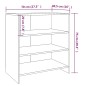 Credenze 2 pz Rovere Fumo in Legno Multistrato Credenze 2 pz Rovere Fumo in Legno Multistrato