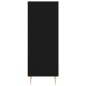 Credenza Nera 34,5x32,5x90 cm in Legno Multistrato Credenza Nera 34,5x32,5x90 cm in Legno Multistrato