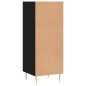 Credenza Nera 34,5x32,5x90 cm in Legno Multistrato Credenza Nera 34,5x32,5x90 cm in Legno Multistrato