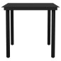 Set Mobili da Pranzo per Giardino 3 pz Nero Set Mobili da Pranzo per Giardino 3 pz Nero
